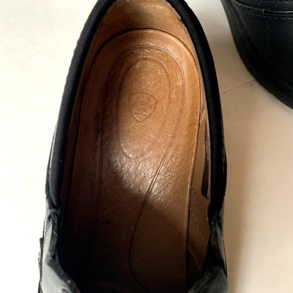 Ariat Black Leather Safety Clog Steel Toe Slip On 9 - Picture 5 of 7